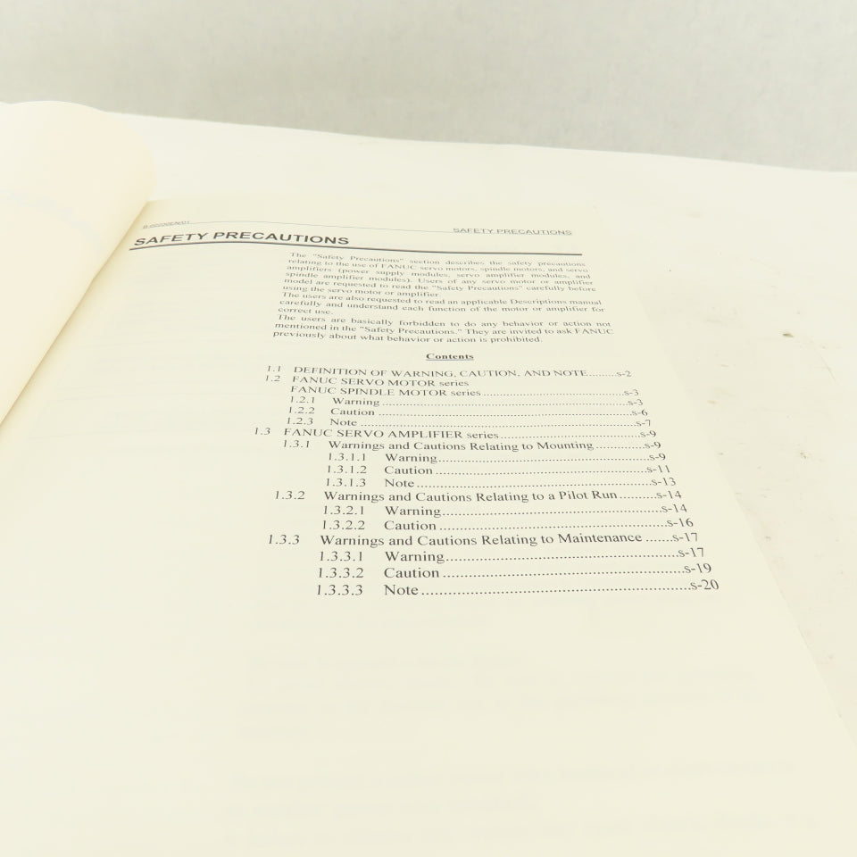 Fanuc B-65005E/07 Servo Amplifier Maintenance Manual