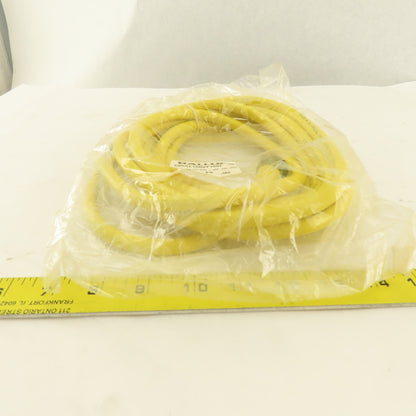 Balluff C05AE100VY150F 600V Molded Single End Cable Cord Set Assembly 15'