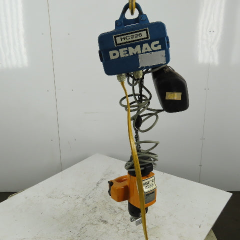 Demag DKM1-125 K V2F4 Electric Hoist 10' 2 Speed Lift 14/55 FPM 460V 3Ph