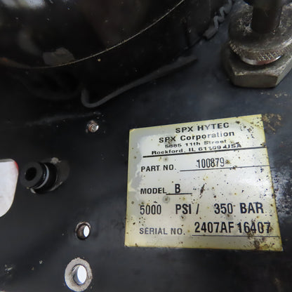 SPX Hytec 100879 Model B 1 Hp Hydraulic Two Stage Continuous Pressure Pump 3Ph