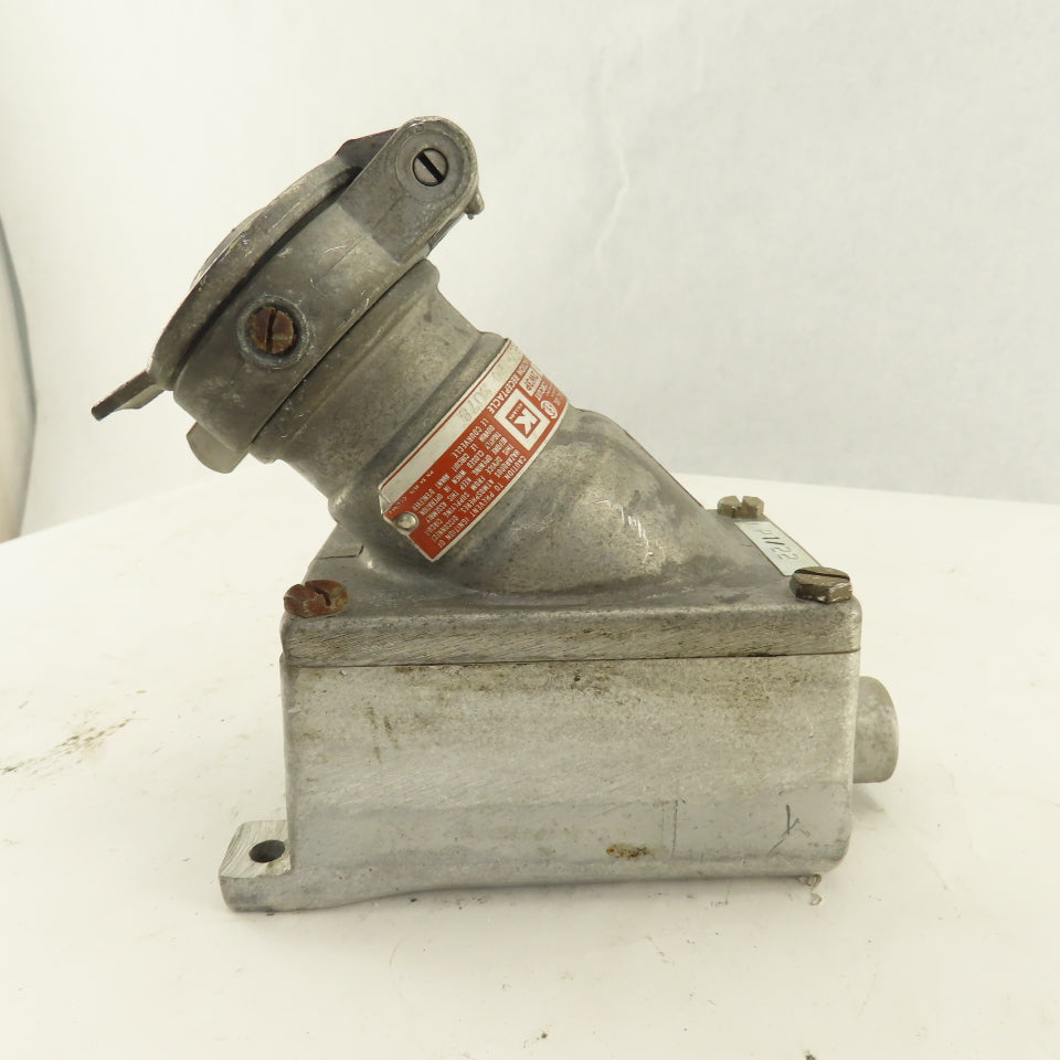 Killark KRS-215-120 115/230V 20A 1Hp 1Ph 2W 3P HAZLOC Receptacle
