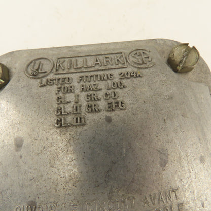 Killark 204A Electrical Junction Hazardous Location 4x4 Box 1/2" Hubs