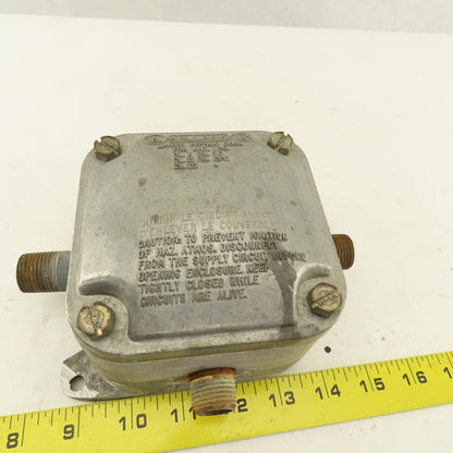 Killark 204A Electrical Junction Hazardous Location 4x4 Box 1/2" Hubs