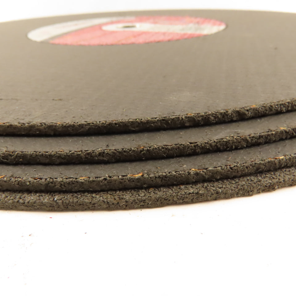 Carbo Premier 16" x 7/34" Steel Cut Off Wheel Abrasive Disc 1" Arbor Lot Of 4