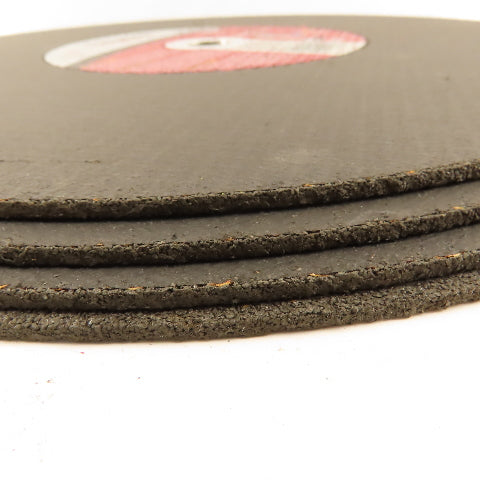 Carbo Premier 16" x 7/34" Steel Cut Off Wheel Abrasive Disc 1" Arbor Lot Of 4