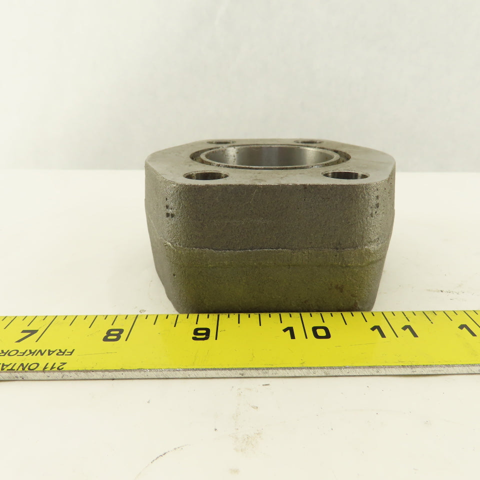 2" NPT x 2" O-Ring Boss 4 Bolt Flange Adapter