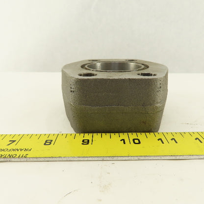 2" NPT x 2" O-Ring Boss 4 Bolt Flange Adapter