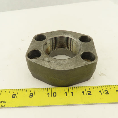 2" NPT x 2" O-Ring Boss 4 Bolt Flange Adapter