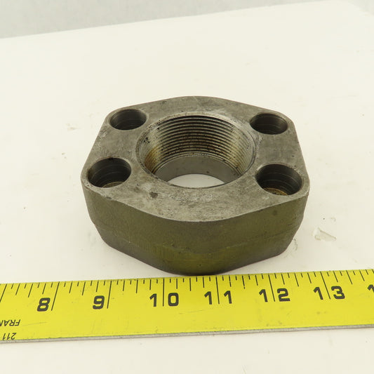 2" NPT x 2" O-Ring Boss 4 Bolt Flange Adapter