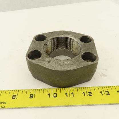 2" NPT x 2" O-Ring Boss 4 Bolt Flange Adapter
