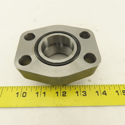 1-1/2" NPT x 1-1/2" O-Ring Boss 4 Bolt Flange Adapter