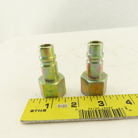 Foster 1/2" NPT Female Thread Quick Coupling Male Lot Of 2