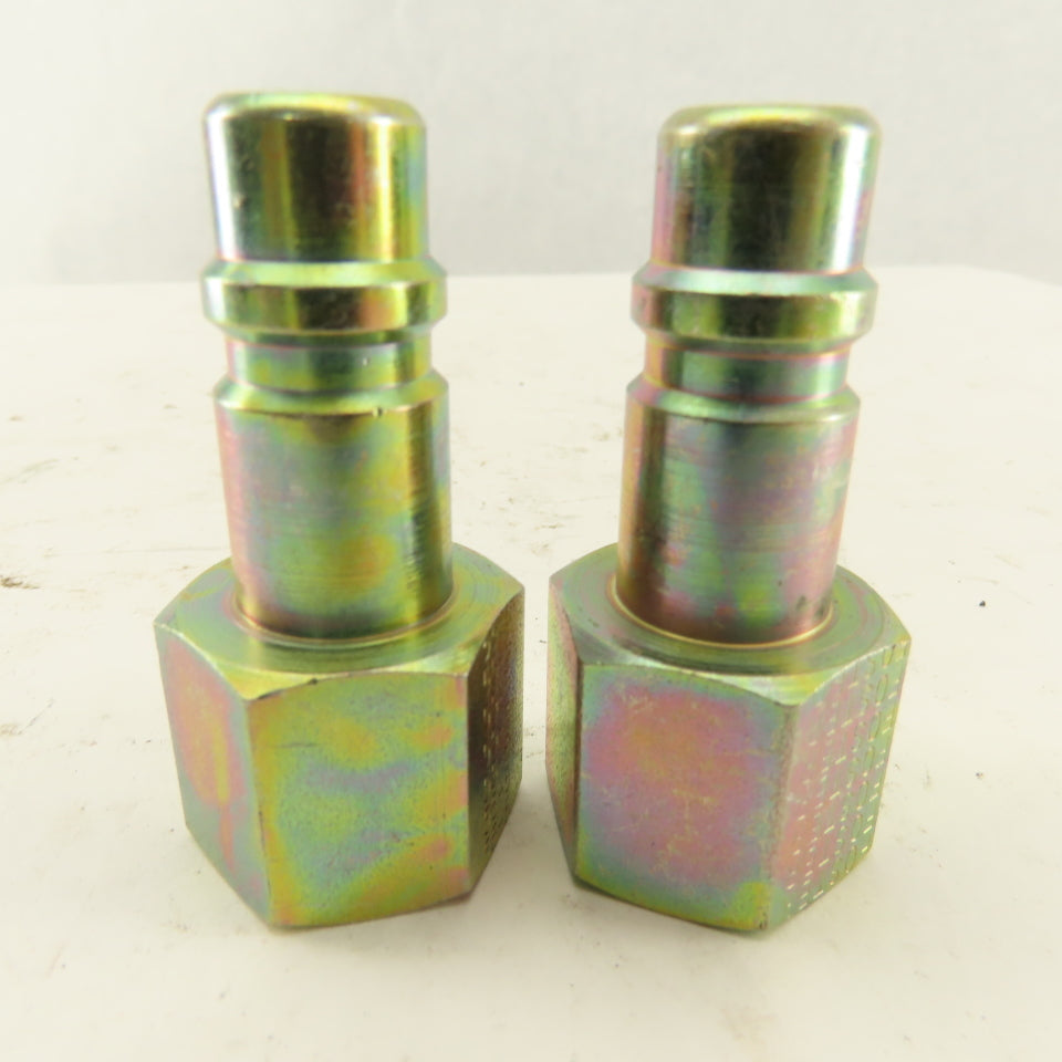Foster 1/2" NPT Female Thread Quick Coupling Male Lot Of 2