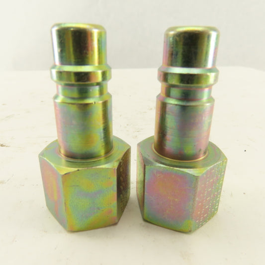 Foster 1/2" NPT Female Thread Quick Coupling Male Lot Of 2