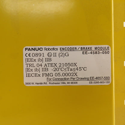 Fanuc EE-4583-050ER REV. ER Encoder Brake Module 7 Axis 5V