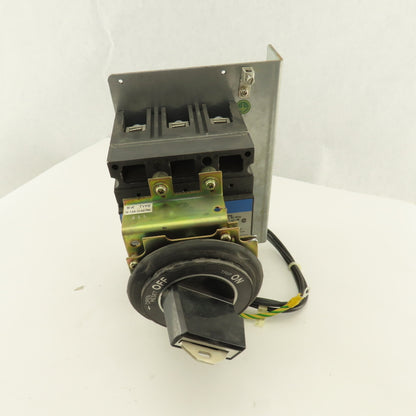 Fuji BU3FHC-020L 600VAC 20A 3 Pole Circuit Breaker Panel Operator Disconnect