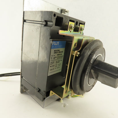 Fuji BU3FHC-020L 600VAC 20A 3 Pole Circuit Breaker Panel Operator Disconnect