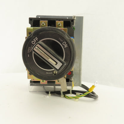Fuji BU3FHC-020L 600VAC 20A 3 Pole Circuit Breaker Panel Operator Disconnect