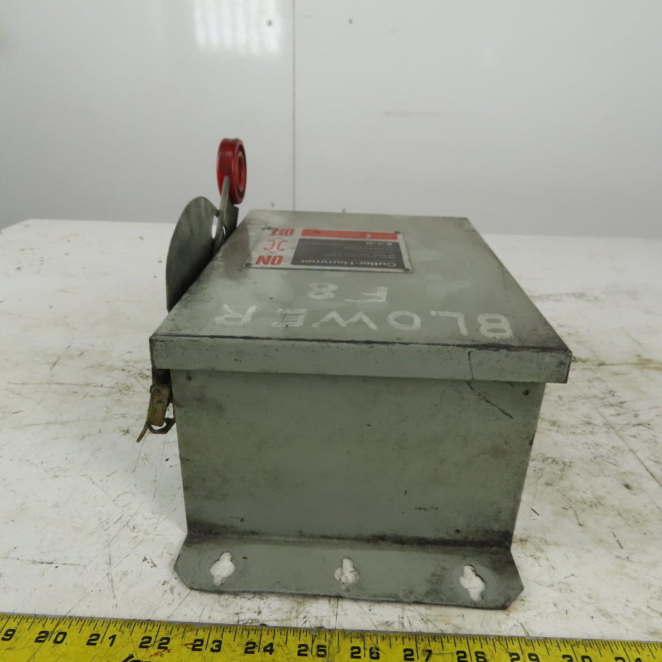 Cutler Hammer DH361UDK 30A 3 Pole Non-Fusible Safety Disconnect Switch 600V