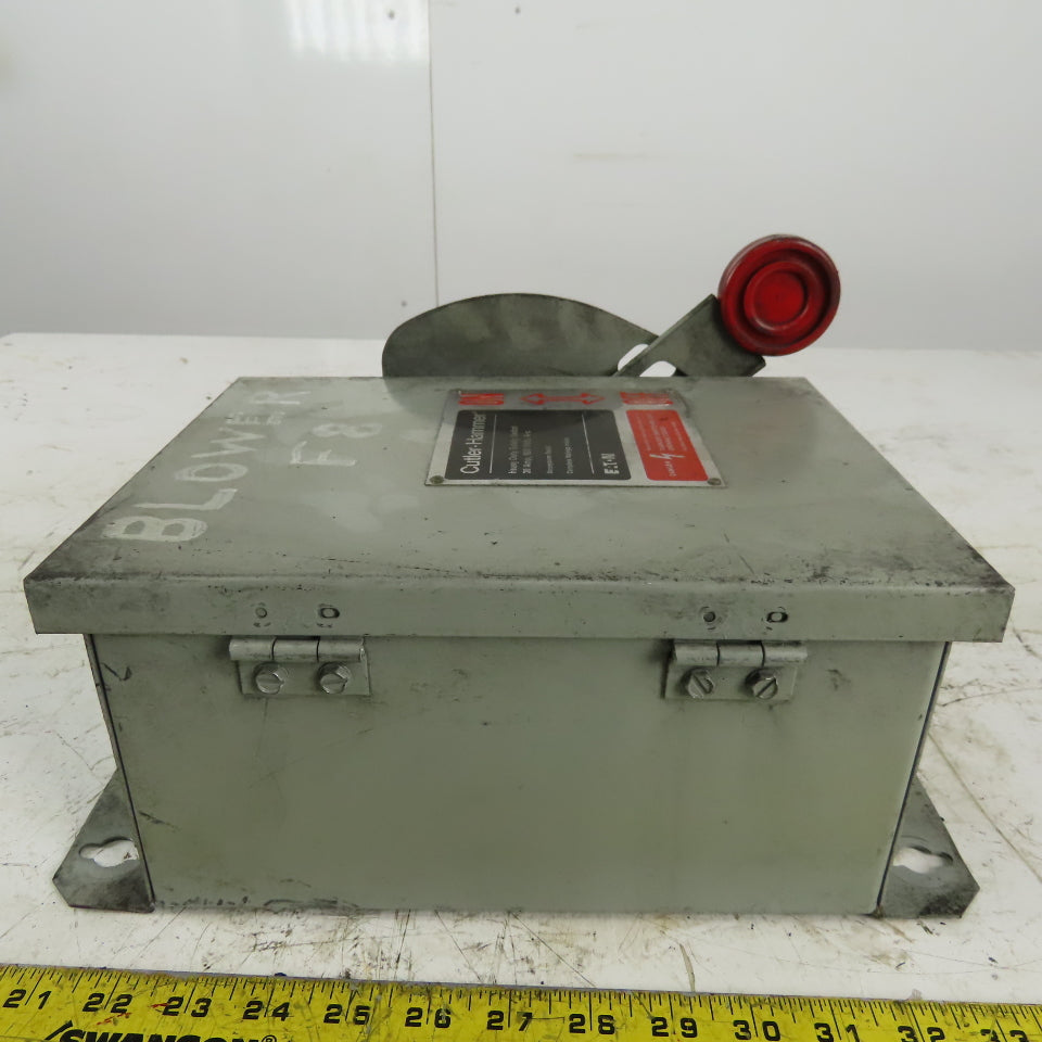 Cutler Hammer DH361UDK 30A 3 Pole Non-Fusible Safety Disconnect Switch 600V