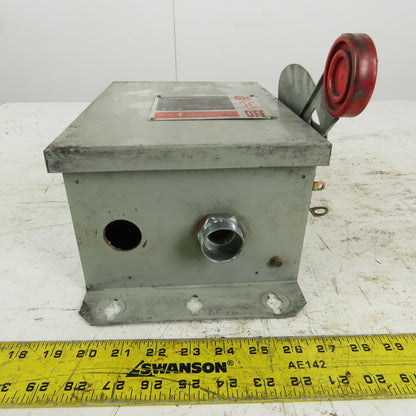 Cutler Hammer DH361UDK 30A 3 Pole Non-Fusible Safety Disconnect Switch 600V