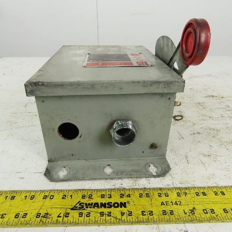 Cutler Hammer DH361UDK 30A 3 Pole Non-Fusible Safety Disconnect Switch 600V
