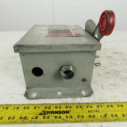 Cutler Hammer DH361UDK 30A 3 Pole Non-Fusible Safety Disconnect Switch 600V