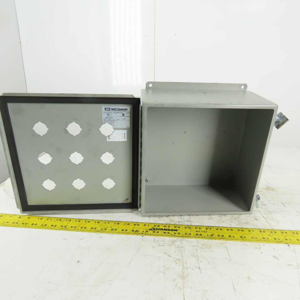 Wiegmann B121206CHWW Steel Wall Mount Electrical Enclosure 12"x12"x6"