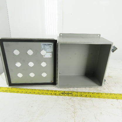 Wiegmann B121206CHWW Steel Wall Mount Electrical Enclosure 12"x12"x6"