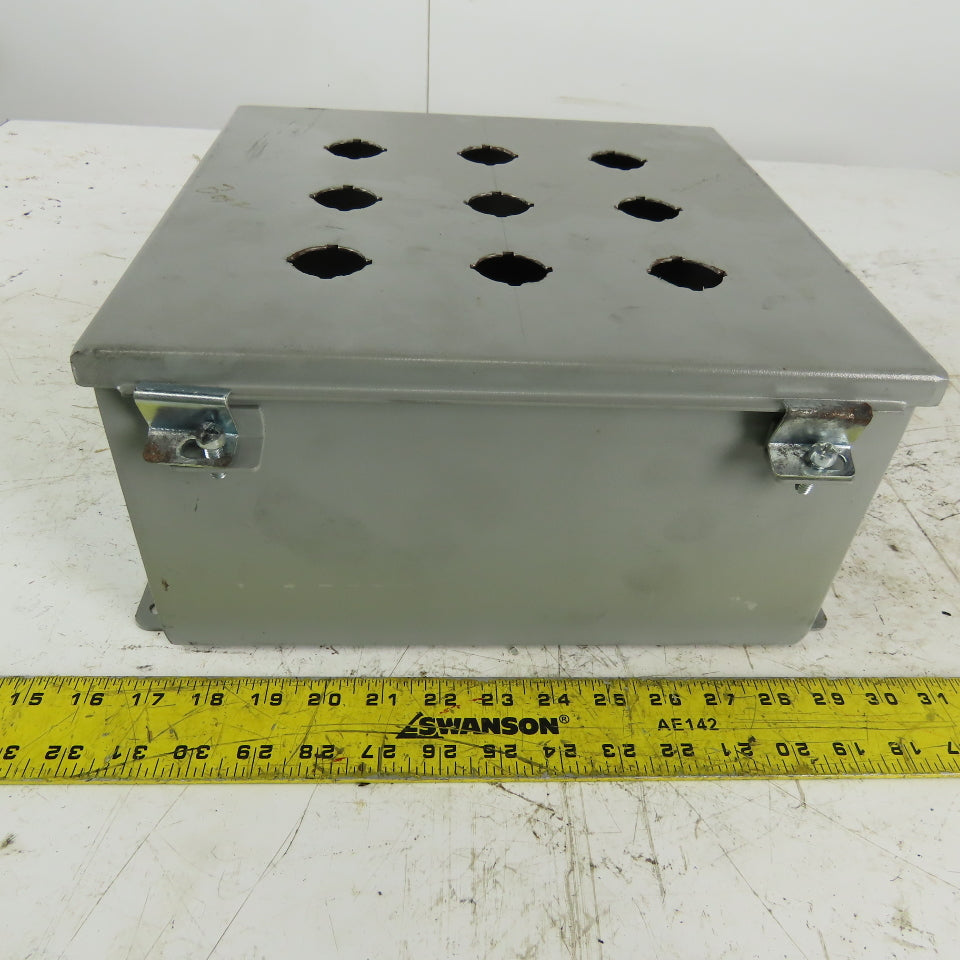 Wiegmann B121206CHWW Steel Wall Mount Electrical Enclosure 12"x12"x6"