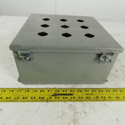 Wiegmann B121206CHWW Steel Wall Mount Electrical Enclosure 12"x12"x6"
