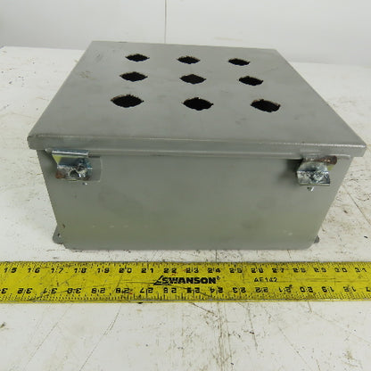 Wiegmann B121206CHWW Steel Wall Mount Electrical Enclosure 12"x12"x6"
