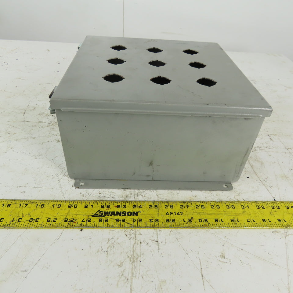 Wiegmann B121206CHWW Steel Wall Mount Electrical Enclosure 12"x12"x6"