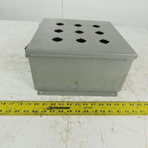 Wiegmann B121206CHWW Steel Wall Mount Electrical Enclosure 12"x12"x6"