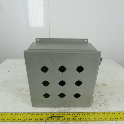 Wiegmann B121206CHWW Steel Wall Mount Electrical Enclosure 12"x12"x6"