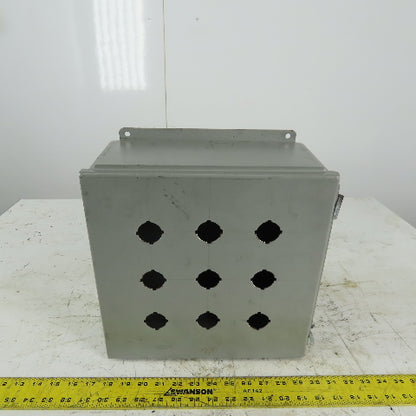 Wiegmann B121206CHWW Steel Wall Mount Electrical Enclosure 12"x12"x6"