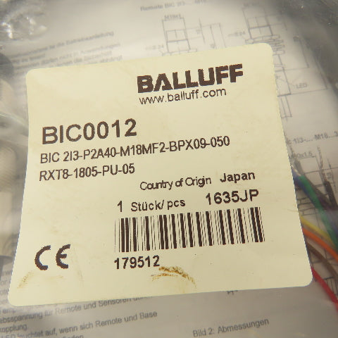 Balluff BIC0012 Inductive Proximity Sensor
