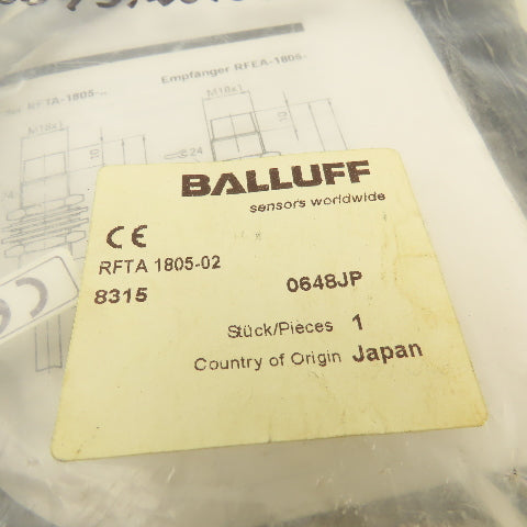 Balluff RFTA 1805-02 Inductive Proximity Sensor