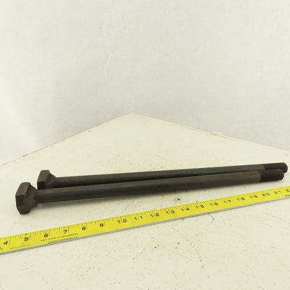 TE-CO 7/8-9 Threaded T-Slot Bolt 18" Under Head 1-1/2" Head Width Lot Of 2