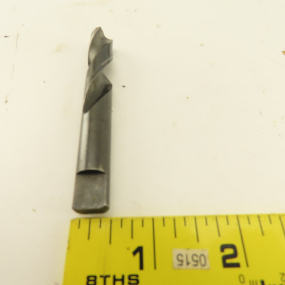 B-2B-52747F .446 x 3-3/8 Two Flute Twisted Stubby Drill Bit 7/16" Shank Lot Of 5