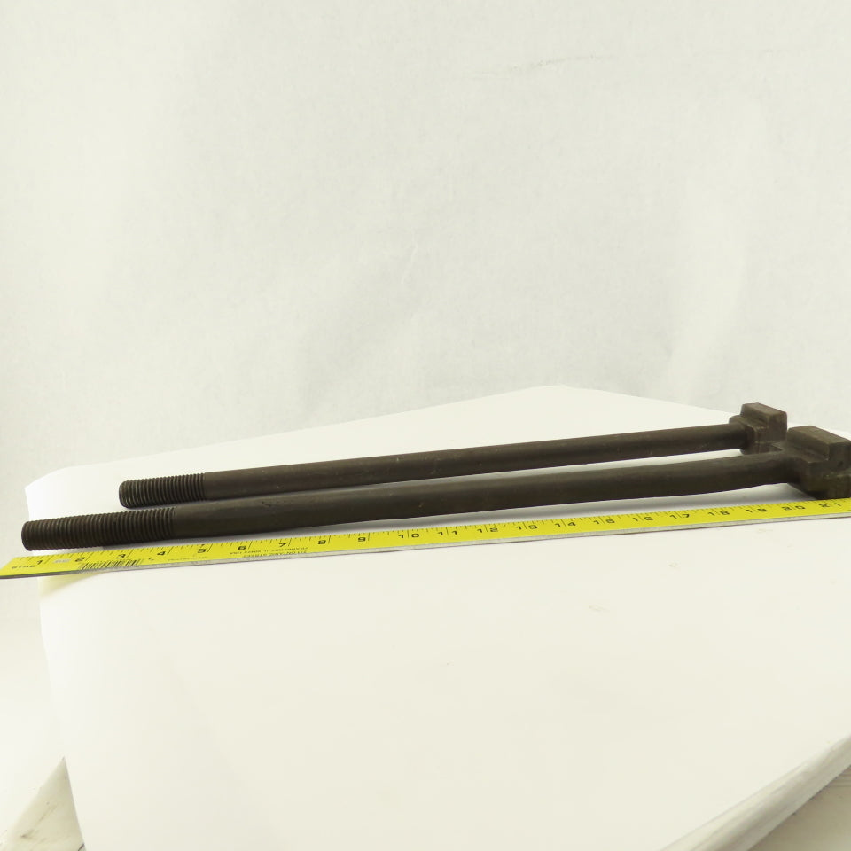7/8-9 Threaded T-Slot Bolt  1-3/4" Head Width 20-1/2" Long Underhead Lot Of 2