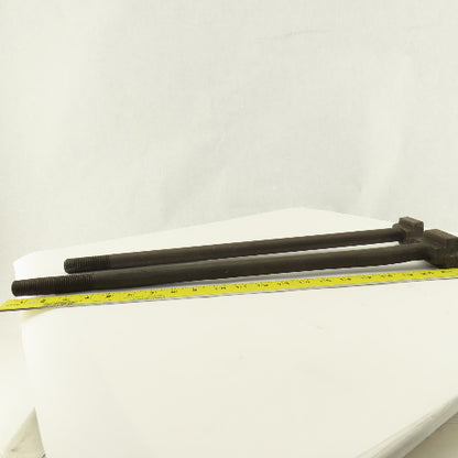 7/8-9 Threaded T-Slot Bolt  1-3/4" Head Width 20-1/2" Long Underhead Lot Of 2
