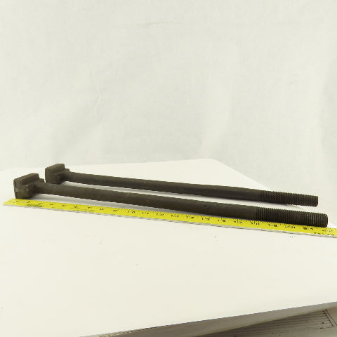 7/8-9 Threaded T-Slot Bolt  1-3/4" Head Width 20-1/2" Long Underhead Lot Of 2