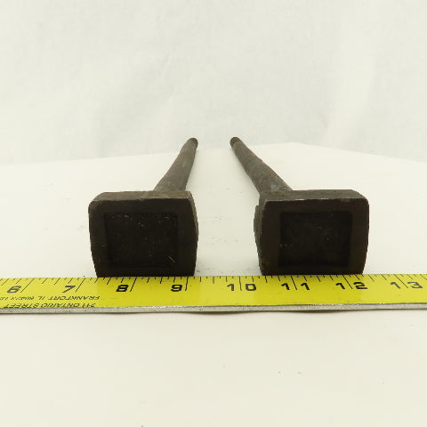 7/8-9 Threaded T-Slot Bolt  1-3/4" Head Width 20-1/2" Long Underhead Lot Of 2