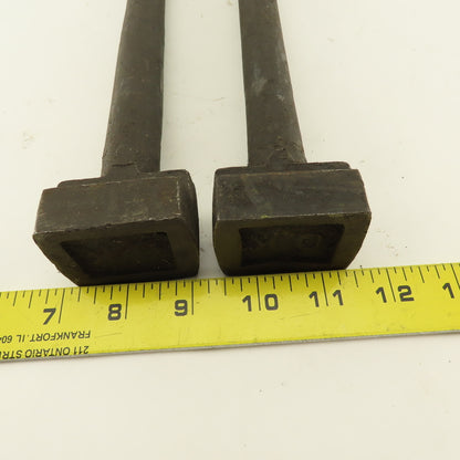 7/8-9 Threaded T-Slot Bolt  1-3/4" Head Width 20-1/2" Long Underhead Lot Of 2
