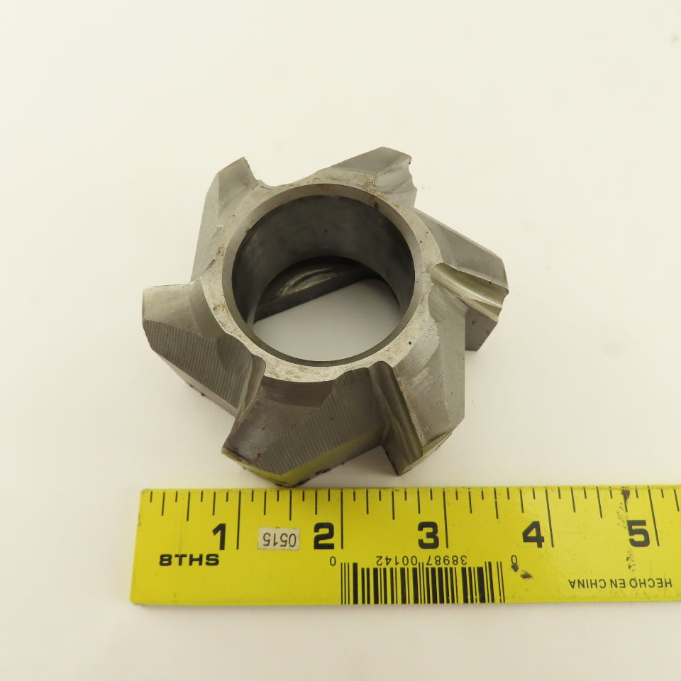 2B-71502 3-1/4" OD 6 Flute Piloted Back Spot Face Cutter 1-3/4" Quick Change