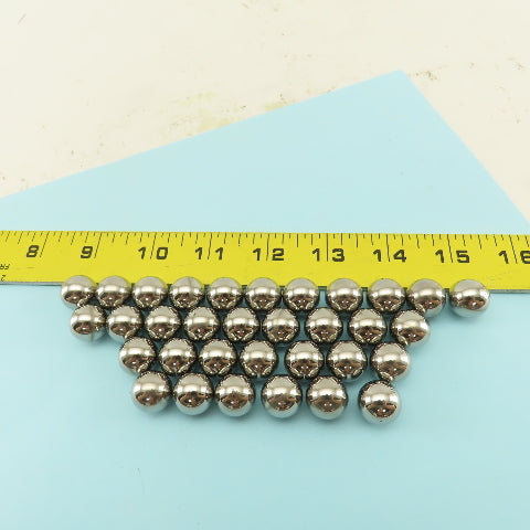 15mm Chrome Steel Bearing Balls Lot Of 33