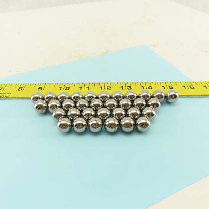 15mm Chrome Steel Bearing Balls Lot Of 33