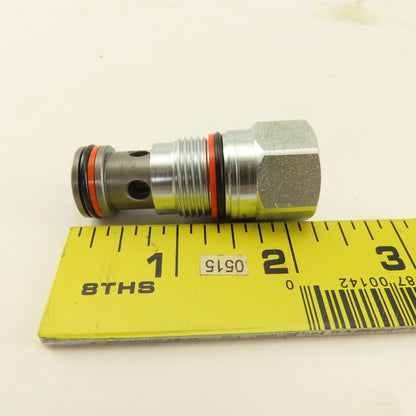 Sun Hydraulics CXCB-XCN 15 GPM Free Flow Side To Nose Check Valve Cartridge