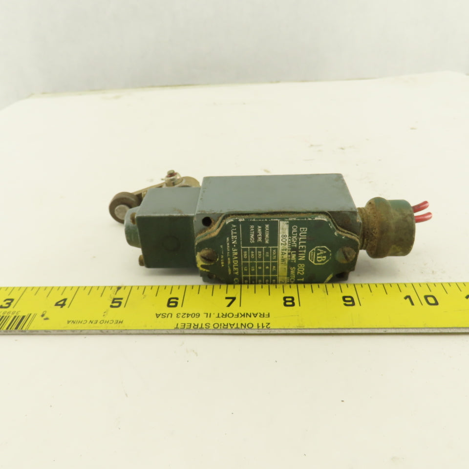 Allen Bradley 802-TA-WI 600V Cam Roller Rocker Arm Limit Switch